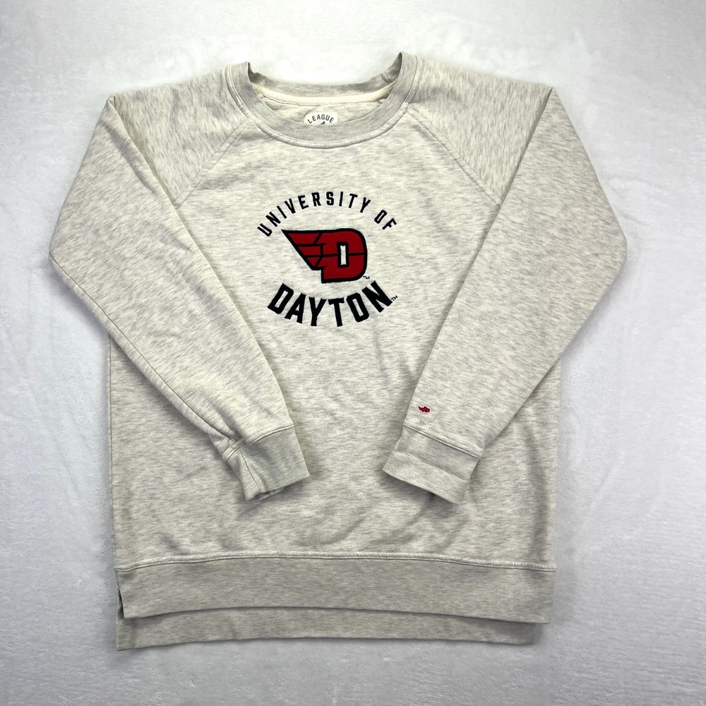 University of Dayton Flyers Sweatshirt Mens Large Grey Collegiate Pullover
